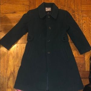 Dark green pea coat